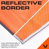 VULCAN Safety Flags With Border - Bright Orange - Mesh