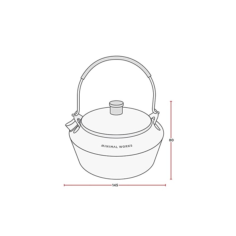 Minimal Works Mini Kettle Bogle Stainless MGTW-KB000-GO0ST