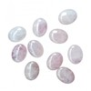 Sunshcat Natural Rose Quartz Mini Oval Palm Crystal and Healing
