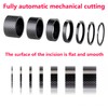 Qrity 4Pcs Bicycle Headset Spacers, Carbon Fiber Bike Handlebar Spacers