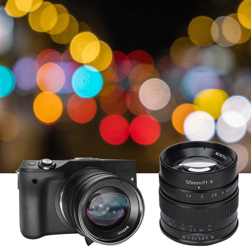 55mm F1.4 APSC Large Aperture Fixed Lens for Fuji FX