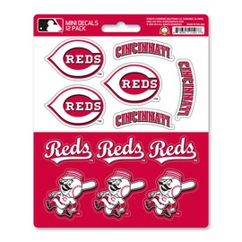 FANMATS 39301 Cincinnati Reds Mini Decal 12-pk