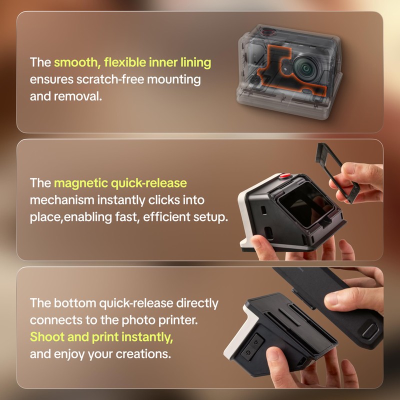PGYTECH FunCam Custodia per Insta360 GO Ultra, Cover Fotocamera Compatta