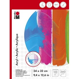Marabu 161200014 Acrylic Paint Pad with Colours - 24 x 32 cm - 360 g