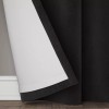 Threshold Black Velvet Single Blackout Window Curtain Panel 50" x