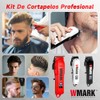 WMARK 1005 Máquina Cortar Cabello Profesional Inalámbrica, Rojo