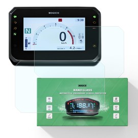 Mogico Motorcycle Accessories Nano Glass Dashboard Screen Protector Kit for Honda CB650R / CBR650R / CB500R / CB1000 Hornet / CB500 Hornet / NX500 / CB125R 2024-2025 (2 x Ultra Clear)