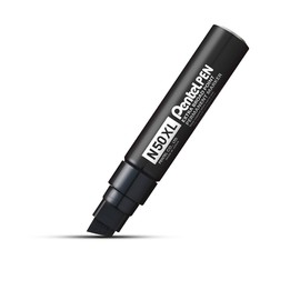 Pentel Pen N50XL-A Permanentmarker, Aluminiumgehäuse, schwarz