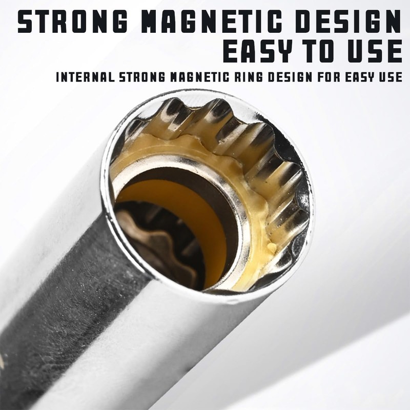 JNNJ Spark Plug Wrench, Spark Plug Socket Spanner 12 Point