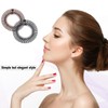 Pack of 4 Full Circle Stretchy Comb Circular Plastic Hair