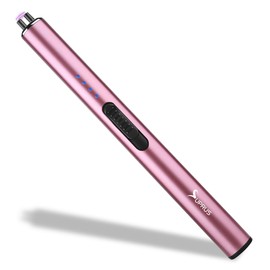SUPRUS Electric Lighter Arc Windproof Flameless USB Lighter Rechargeable Lighter with Safety Lock (Pink)