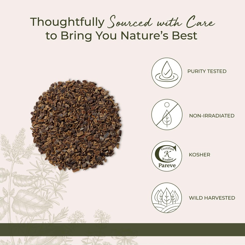 Starwest Botanicals Cascara Sagrada Bark - Dried Herb for Tea,