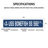 USS Mississippi BB 23 Street Sign us Navy Ship Veteran