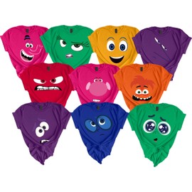 Custom Inside Our Feeling 2 Characters Out Costumes Emotional Shirt Design Custom Tees, Funny Characters Black