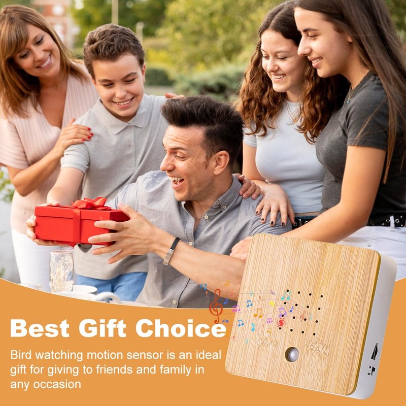 Mineup Bird Chirping Box, Natural Sounds Box, Bird Singing Motion