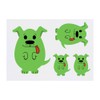 4 x 'Easter Egg Pup' Temporary Tattoos - Water Resistant,