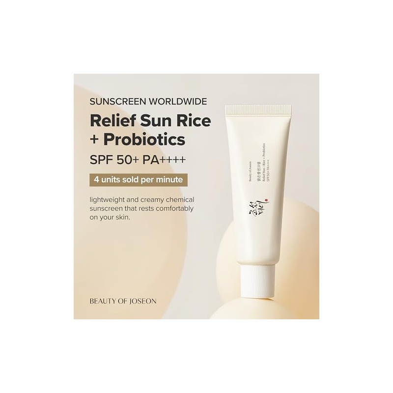 Beauty Joseon Relief Sun Arroz Probióticos Protector Solar Spf50