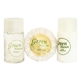 Kit Hotelero Shampoo Jabón Crema Green Nature