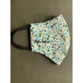 Face Mask Triple Layer Handmade Washable Cloth Flowers