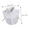 Artibetter Detachable White Fake Collar for Women Shirt Collar Accessory
