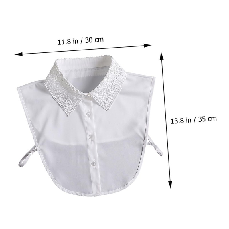 Artibetter Detachable White Fake Collar for Women Shirt Collar Accessory