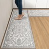 Arttown Anti-Fatigue Kitchen Rug Set of 2 Boho Grey White