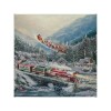 Thomas Kinkade Studios Christmas Light Express 14 x 14 Canvas