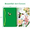 DWIYITTN A5 Spiral Notebook for Women, 4-Pack Hardback Notebook Gift