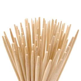 BambooMN - 5mm Semi-Point Multipurpose Tornado Potato Bamboo Skewers - 13.9"" (35.3cm) - 100 Pieces