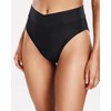 Tempt Me Women's High Waisted Bikini Bottom Crossover V Cut