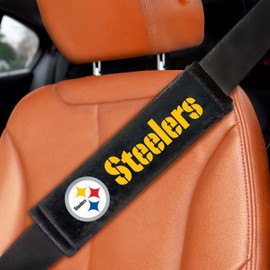 FANMATS 32059 Pittsburgh Steelers Embroidered Seatbelt Pad - 2 Pieces