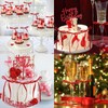 Schleifen-Kuchenaufsatz, Mini-Schleifen zum Basteln (rot)