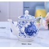 123Arts Teapot, Blue and White Teapot, Ceramic Tea Pot, Tea