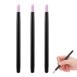 Pack of 3 double-headed cuticle file stone, quartz stone nail file, quartz pen, cuticle pusher, nail file stone, nail grinding pen, nail grinding pens, stone nail file pen