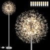 BesLowe 69'' Crystal Floor Lamp for Living Room, Modern Standing