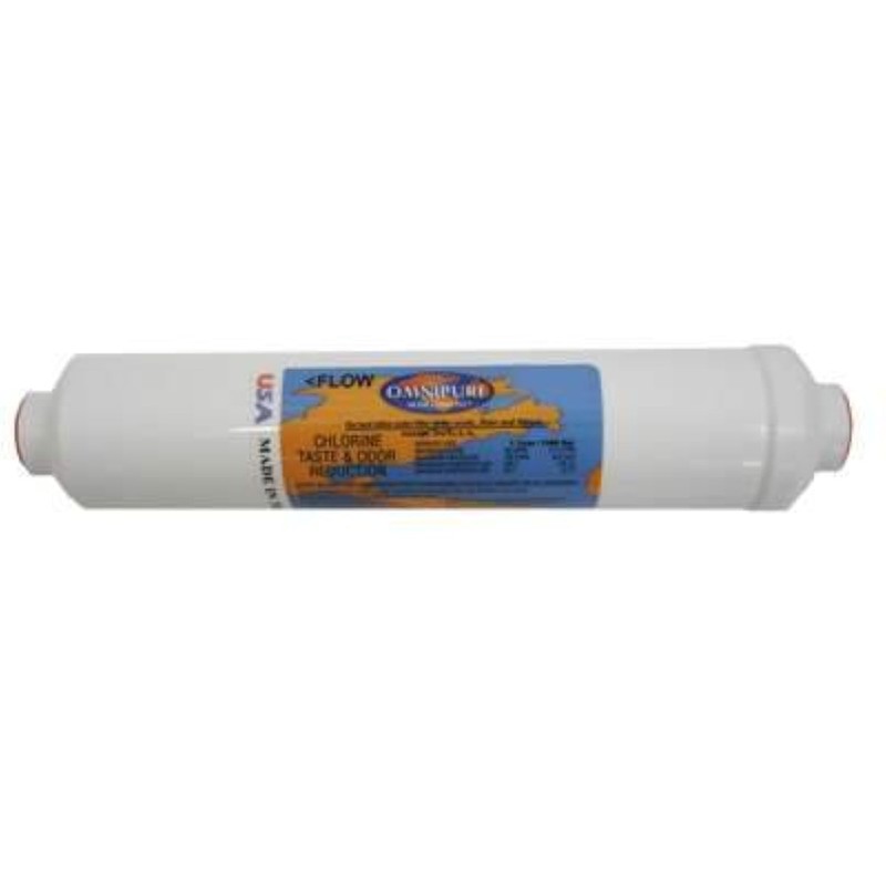 Omnipure (K5505-JJ) 10"x2.5" Inline K-Series 5 Micron Sediment 1/4" FQC