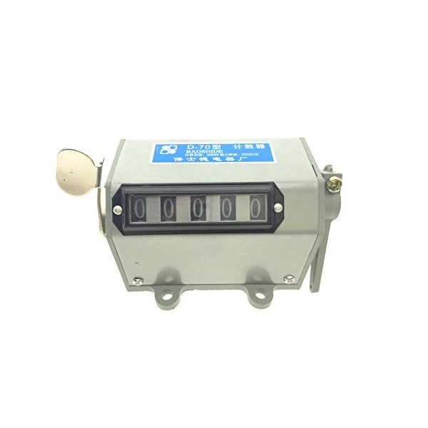YXQ D-70 5 Digits Mechanical Counter Resettable Stroke Pulling Pull
