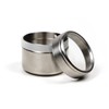 RSVP International Endurance Collection Small Stackable Metal Tins with Clear