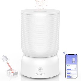 CLEVAST Smart Humidifier for Bedroom, 3L Top Fill Cool Mist Ultrasonic Air Humidifiers with Essential Oil Diffuser, Ultra Quiet for Baby Nursery, Plants, Home, Office (3 Liters Smart Version)