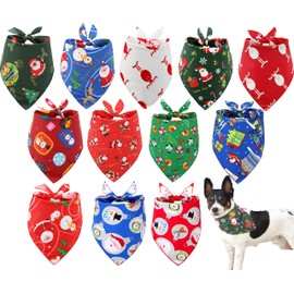 Christmas Dog Bandanas 12 Pack