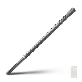 1-3/8 x 20 inch SDS Max Rotary Hammer Drill Bit, 35x520mm Carbide Tip Masonry Drill Bit for Masonry, Brick, Stone, Concrete (Length :520mm / 20 inch, 35mm (1-3/8 in) Diameter)