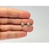 Sloth Earrings with Crystal Stones - 925 Sterling Silver