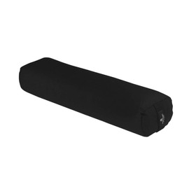 Hugger Mugger Junior Yoga Bolster (Black) | Small Rectangular Restorative Pillow | Firm and Supportive | Handmade | Made in USA