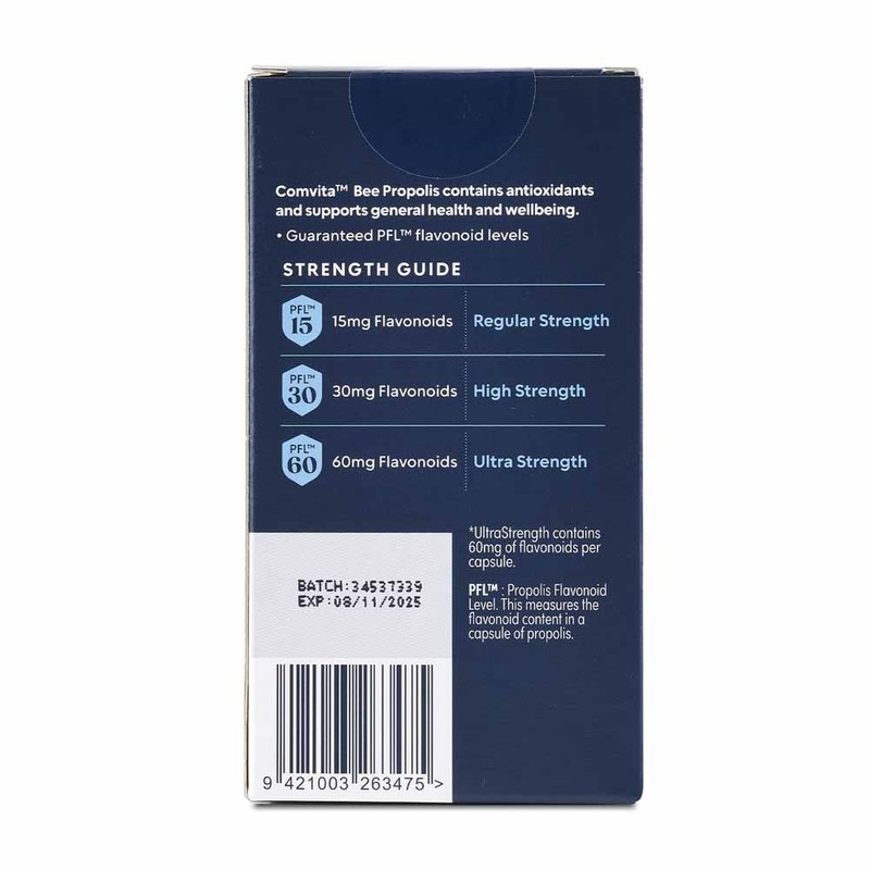 Comvita-Propolis Ultra Strength PFL60 400mg 60 Vegetarian Capsules