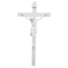 Vittoria Collection 10" Wall Crucifix Cross Jesus Corpus Italian Statue Sculpture Stone Made in Italy