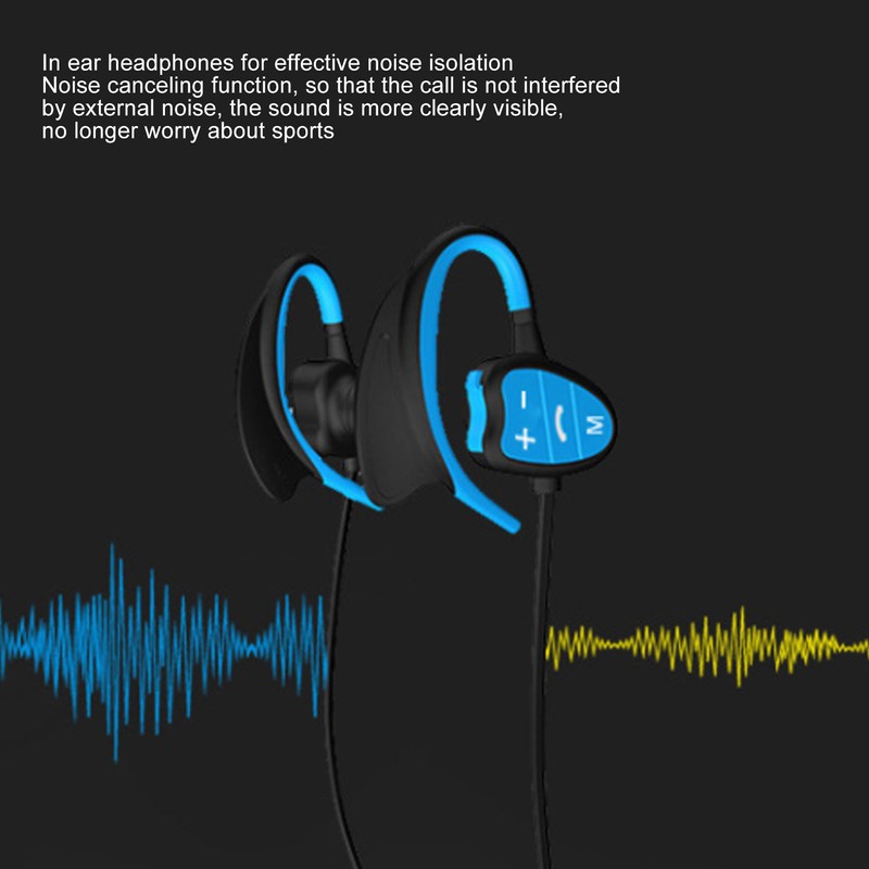 Swimming Headphone Bluetooth Wireless IPX8 Waterproof Intelligent Voice Prompt Noise