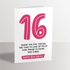 16th Birthday Card - Funny Joke for 16 Year Old