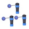 3 Pcs SP21 Aviation Connector 2 Pin IP68 Waterproof Rear