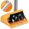 SONCAL Broom and Dustpan Set with Long Handle 52", Standing