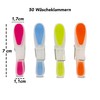 Sohfa Clothes Pegs with Bag, Peg Bag with Set of